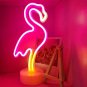 Flamingo Neon Sign Pink Flamingo Gifts for Women LED Neon Light Sign for Bedroom