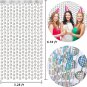 Disco Ball Foil Curtain 5 Packs Disco Bachelorette Party Decorations Silver 70S