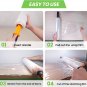 Stretch Wrap, Stretch Film Roll with Handles Industrial Strength, Plastic Wrap f