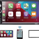 Double Din Car Stereo, Car Stereo with Bluetooth Compatible with Apple Carplay a