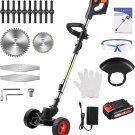 Electric Weed Wacker, Battery Powered Weed Eater with 1Pc 21V 2.0Ah Battery and