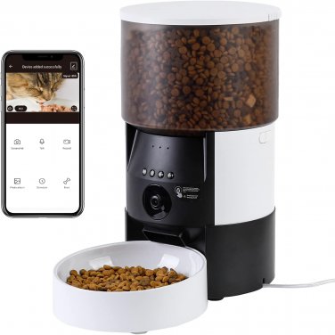 Automatic Cat Feeder with APP Control Cat Food Dispenser with Voice Recorder Tim