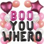 Boo You Whoee Balloon Banner - Mean Girls Theme Party Decoration, Pink Party Bal