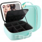 Travel Makeup Bag Cosmetic Bag Makeup Organizer Bag with Large Lighted Mirror 3
