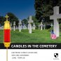 Cemetery Light Candle Holder,Greek Cross Memorial Lantern,Grave Markers for Ceme