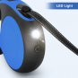 Retractable Dog Leash with Rechargeable LED Light for Night Walks,  16FT Dog Wal
