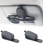 2 Packs Sunglasses Holders for Car Visor - Magnetic Leather Sunglasses Holder an
