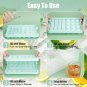 Ice Cube Tray, Upgraded Ice Cube Tray with Lid and Bin Set with Ice Bucket Inclu