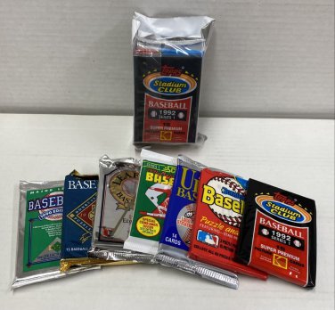 FACTORY SEALED PACK SALE! 100 OLD BASEBALL CARDS ~TOPPS ~ FLEER ~ DONRUSS ~ UPPE