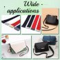 16 Sets Belt Tip with Screw, 4 Sizes Metal Side Clip Bag Buckle Zipper Webbing T
