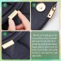 16 Sets Belt Tip with Screw, 4 Sizes Metal Side Clip Bag Buckle Zipper Webbing T