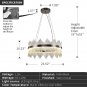 Modern Crystal Chandelier, round Crystal Sand Nickel LED Hanging Ceiling Light,