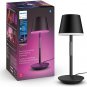 Philips Hue 1-Pack Go Portable Table Lamp for Indoor & Outdoor Use, White and Co