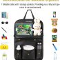 Car Backseat Organizer with Tablet Holder,9 Storage Pockets PU Leather Foldable