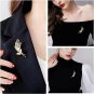 Women'S Butterfly Flower Pearl Brooch Pins with Creative Zircon for Ladies Jewel