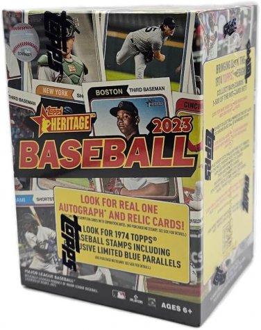2023  Heritage Baseball Value Box - 8 Pack Blaster - 72 Trading Cards per Box