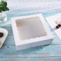 ONE MORE [15Pcs] 12Inch White Bakery Boxes, 12X12X2.5Inch Large Pie Boxes with P
