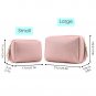 Large Vegan Leather Makeup Bag Zipper Pouch Travel Cosmetic Organizer for Women