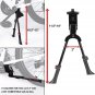 FORTOP Center Mount Bike Double Leg Kickstand, Adjustable Bicycle Support Steel