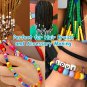 Pony Beads 1100 Pcs, Beads for Jewelry Making, Beads for Bracelets Making, Hair
