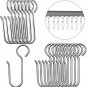 Metal Curtain Track Hooks S Shaped Small Curtain Hooks Stainless Steel Drape Wir