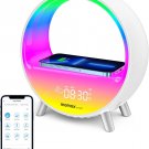 Sunrise Alarm Clock, Wireless Charging Smart Alarm, Wake up Clock with Snooze Mo