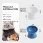 Ceramic Tilted Raised Cat Food and Water Bowl Set, Elevated Stress Free Feeding