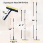 Multi-Use Window Squeegee with 56" Long Handle, 2 in 1 Window Cleaning Tools wit
