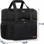 Bowling Ball Bag for 2 Ball, Bowling Tote Bag Double Layer with Wooden Bowling H