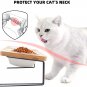 Elevated Cat Ceramic Bowls, Small Dog 15° Tilted Raised Food Feeding Dishes, Sol