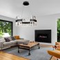 Black Chandeliers for Dining Rooms, 20" Polished Black Crystal Chandelier, Moder