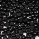 1000 Pcs Acrylic Black Pony Beads 6X9Mm Bulk for Arts Craft Bracelet Necklace Je