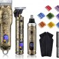 Hair Clippers for Men Beard Trimmer Nose Hair Trimmer 3Pcs Set,Professional Barb