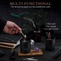 Scented Candle, Wood Wick, 7.4 Oz, Black - Luxurious, Powerful Manifestation Can