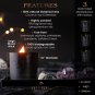 Scented Candle, Wood Wick, 7.4 Oz, Black - Luxurious, Powerful Manifestation Can