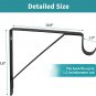 Closet Rod Brackets Heavy Duty Closet Rod Support Black Shelf Bracket with Rod H