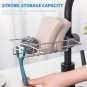 Sponge Holder for Kitchen Sink,Sponge Holder over Faucet Kitchen Sink Caddy Orga