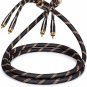 SKW Upgrad Audiophiles Audio Cable 2RCA Male to 2RCA Male Hifi System Converter