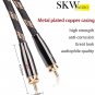 SKW Upgrad Audiophiles Audio Cable 2RCA Male to 2RCA Male Hifi System Converter