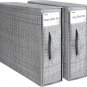 Bed Sheet Set Organizer, Foldable, 2 Pcak Fabric Storage Containers Bins for Fla