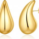 Gold Earrings for Women Girls,14K Gold Plated Lightweight Gold Hoop Earrings Hyp