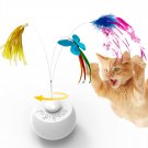 Migipaws Cat Toys Interactive Butterfly Feather Mice Spin with Smart Rolling Bal