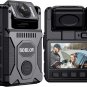 M7 128G Body Camera with 180 Rotatable Lens, 4000Mah Battery with GPS Body Cam,