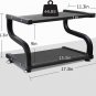 Printer Stand with Storage 2 Tier Desktop Shelf Printer Table Organizer Anti-Sli