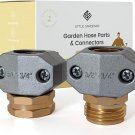 Garden Hose Repair Kit - Heavy Duty All Metal Body - 3/4 and 5/8 Garden Hose Fit