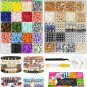 7500 Pcs Clay Beads Bracelet Making Kit, 2 Boxes 24 Colors Polymer Heishi Beads