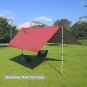 Hikeman Tarp Poles Adjustable Aluminum Telescoping Tarp Poles, Lightweight Canop
