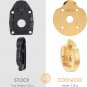 Brass RC Portal Covers, 3.86Oz Front Rear Outer Portal Covers Upgrade Parts for
