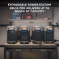 120V Lifepo4 Portable Power Station with 3600Wh Extra Battery, Battery Backup wi
