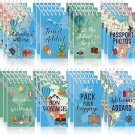 24 Pcs Travel Adventure Themed Notepads Mini Spiral Notebook Small Tiny Notebook